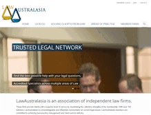 Tablet Screenshot of lawaustralasia.com.au